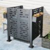 3Ft X 3Ft Air Conditioner Fence For Outdoor Units, Metal Privacy Fence Cover, Perfect To Conceal Air Conditioning Units - Charcoal - Image 2