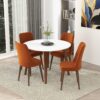 Paloma - Dining Table - Brown / White - Image 6