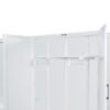 Queen Size Murphy Wall Bed With Closet, Space Saving Design - White - Image 9