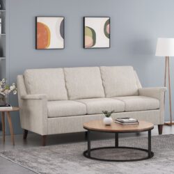3 Seater, Stationary Sofa - Beige