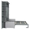 Queen Size Murphy Bed Space Saving Wall Bed With Sofa - Gray - Image 6