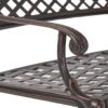 Sector - Bench With Curved Design And Diamond Cross Seat - Copper - Image 11