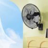 90 Degree 5 Speed Settings Wall Mount Fan Horizontal Oscillation Indoor / Outdoor Household Commercial - Black - Image 8