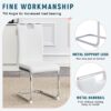 (Set of 4) Material Bow Shaped Chairs Adding Fashion To Minimalist And Contemporary Home Styles - White - Image 8
