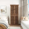 4 Door Cabinet With 1 Drawer, With 4 Adjustable Inner Shelves, Storage Cabinet - Image 2