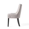 Quenching - Dining Chair With Sloped Arms And Diamond Tufting (Set of 2) - Light Gray - Image 5