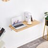 Laundry Room Folding Table Wall Mounted Folding Table, Fold Down Desk, Workbench, Addition To Garage & Shed - Burly Wood - Image 4