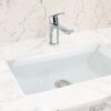 Single Handle Lavatory Basin Sink Faucet Brass Bathroom Faucet With Hot And Cold Water Control - Chrome - Image 7