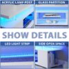 TV Stand For 60" TV LED Gaming Entertainment Center Media Storage Console Table With Large Side Cabinet For Living Room - White - Image 4