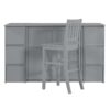 Twin Size Murphy Bed With Drawers, Cabinets, USB Ports Material - Gray - Image 10