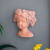 8X4X9" Visage Head Bust Planter, Home Wall Planter - Brown - Image 9