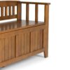 Acadian - Entryway Storage Bench - Light Avalon Brown - Image 6