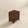 Lionel - Mid-Century Modern Nightstand 3 Drawer Bed Side Table - Brown - Image 3