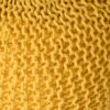 Bordeaux - Knitted Cotton Round Pouf, Versatile Ottoman And Floor Cushion - Yellow - Image 5