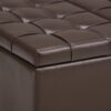 Harrison - Coffee Table Storage Ottoman - Chocolate Brown - Image 7