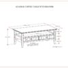 Acadian - Coffee Table With Drawer - Brown - Image 12