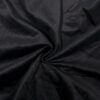 King Size Upholstered Platform Bed With Special Shaped Velvet Headboard, Metal & Solid Wood Frame - Black - Image 7