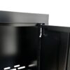 Steel Filing Cabinet With Compartments For Office Use, Storage, File Storage, Archives, And High And Low Cabinets - Black / Red - Image 20