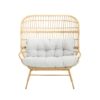 Palos - Outdoor Wicker Loveseat - Light Brown - Image 3