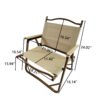 5 Pieces Dining Set, Multi-Function Foldable And Portable, 1 Dining Table & 4 Folding Chairs, Indoor And Outdoor Universal For Children - Natural - Image 3