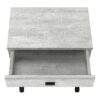 Accent Side Table, 1 Storage Drawer, Contemporary And Modern - Gray - Image 5