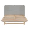 Queen Murphy Bed With Large Drawers - Gray - Image 4