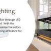 Full Size Upholstered Platform Bed With A Hydraulic Storage System, LED And USB Charging (Without Mattress) - Gray - Image 20