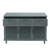 3 Door 3 Drawer Cabinet, American Furniture, Suitable For Bedroom, Living Room, Study - Dark Green - Image 13