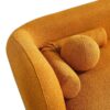 Donna - Japandi Style Boucle Sofa - Dark Yellow / Rustic - Image 5