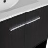 Modern Freestanding 30" Bathroom Vanity With Ceramic Sink, Soft Closing Doors Cabinet - Dark Oak - Image 17