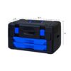 Tool Box With 266 Pieces Hand Tool Set - Black - Image 4