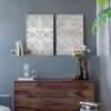 Leaf Shadow Box Wall Decor (Set of 2) - White / Gray - Image 15