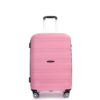Hardshell Suitcase Spinner Wheels Pp Luggage Sets Lightweight Durable Suitcase With Tsa Lock, 3 Piece Set (20/24/28) - Pink - Image 5