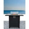 Powdercoated Fire Pit With Top - Black - Image 4