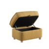 Huckleberry - Accent Chair With Storage Ottoman And Folding Side Table - Yellow - Image 3