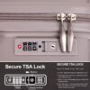 Hardshell Suitcase Double Spinner Wheels Pp Luggage Sets Lightweight Durable Suitcase With Tsa Lock, 3 Piece Set (20/24/28) - Griege - Image 5