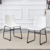 (Set of 4) Classic Chairs, A Stylish Seat Perfect For Modern Minimalist And Industrial Style Environments - White - Image 7