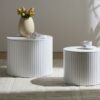 Premium Nested Table Set 2 Pieces, Coffee Table Set For Living Room - White - Image 9