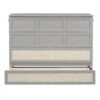 Full Size Murphy Bed With Large Drawers, Space Saving Design - Gray - Image 2