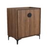 30" Bathroom Vanity Freestanding Cabinet With 2 Doors - Brown - Image 2
