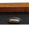 Essex - Writing Desk - Black, Whiskey - Image 6