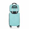 2 Piece Luggage Sets Lightweight Suitcase, Spinner Wheels, (20/14) - Light Blue - Image 6