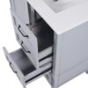 30" Bathroom Vanity With Sink, Bathroom Cabinet With A Door, 3 Drawers Legs, Adiustable Foot Pads - Gray - Image 22