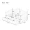 Twin Size Daybed With 2 Storage Drawers, Sofa Bed With Handrail For Living Room Bedroom - White - Image 5