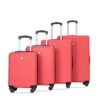 Luggage 4 Piece Lightweight Suitcase With Rotating Wheels, 24" And 28" With Tsa Lock, (16/20/24/28) - Red - Image 17