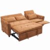 2 In 1 Sofa 3 Seater Sofa With Sofa Bed And Reversible Recliner - Orange - Image 20