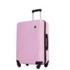 3 Piece Luggage Sets Lightweight Suitcase With Two Hooks, Spinner Wheels, (20/24/28) - Pink - Image 4