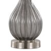 Jenny - Contemporary Table Lamp (Set of 2) - Clear Smokey Crackle / Nickel / White - Image 4