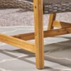 Outdoor 3 Seater Sofa With Rattan Cover - Gray - Image 8