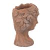 8X9X11.5" Head Bust Planter, Greek Style Cement Head Planter, Indoor Outdoor Home Garden Decor - Brown - Image 6